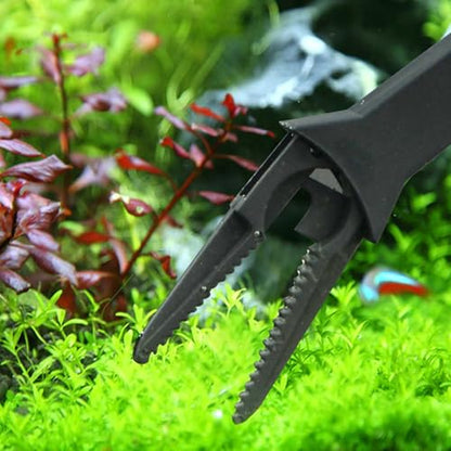 Long Plastic Feeding Tongs 19.7" Aquarium Tool for Gravel Cleaning and Placement in Freshwater Saltwater Tanks