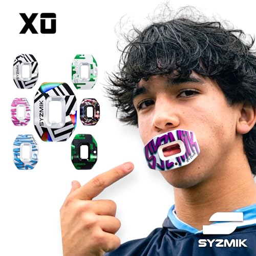X0 Football Mouthguard – Lip Guard - Black Bionic – Shock Absorbing – One Size Fits Most - color: X0 - Bionic