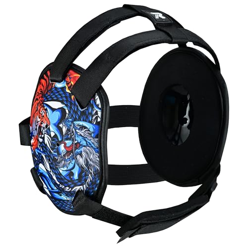 ROAR-INT Kid's Ear Guard BJJ Grappling Head Guard Adjustable Wrestling Headgear for Boys and Girls Earguard MMA Jiu Jitsu (Dragon) - color: Dragon