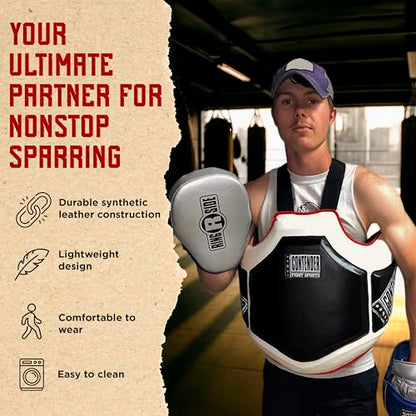 Contender Fight Sports Heavy Hitter Boxing Body Protector PBP Black/White