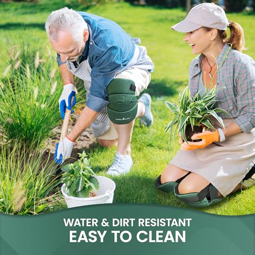 Garden Guru Cushioned Gardening Knee Pads with Adjustable Straps - Soft Inner Liner, Ultra Comfort Padding, Garden Kneelers for Yard Work, Cleaning, Household Chores, Roofing, and More (2 Pack) - size: 2 Pack, style: Ultra Soft Cushion