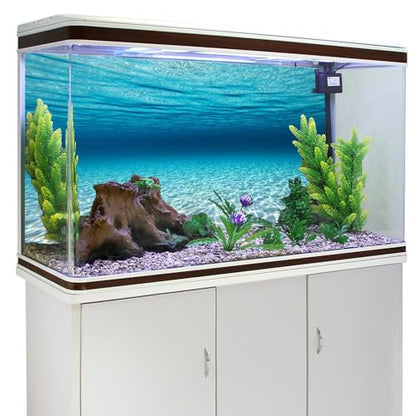 AWERT 36x20 in Sunshine Ocean Floor Fish Tank Background Aquarium Backdrop | AWERT Clear Seabed Undersea Theme Polyester Terrarium Background - size: 36x20in/90x50cm