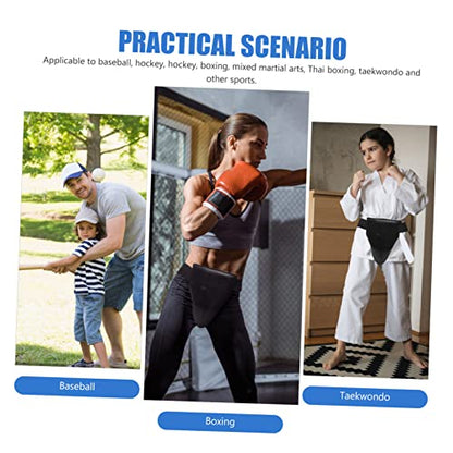 VICASKY Professional Groin Protector for Martial Arts and Combat Sports Reusable Crotch Guard with Ergonomic Design for Karate Boxing Thai Training Adult and Youth Black