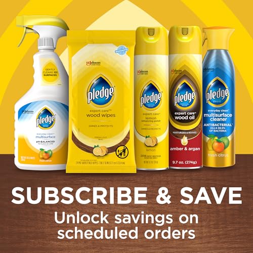 Pledge Antibacterial Multisurface Cleaner Spray, Wood Furniture, Stainless Steel, and Electronics Cleaner, Sanitizes as Cleans, Remove Dust and Messes - Fresh Citrus Scent, 9.7oz - size: 9.7 Fl Oz (Pack of 1)