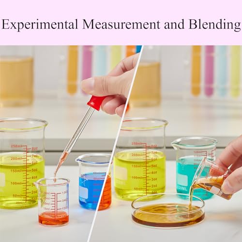 High Borosilicate Glass Measuring Cup-V-Shaped Spout，Glass Measuring Beaker for Kitchen or Restaurant, Easy to Read, 30 ML (1 Oz)-Pack of 2 - size: 30ml (1oz) - Pack of 2