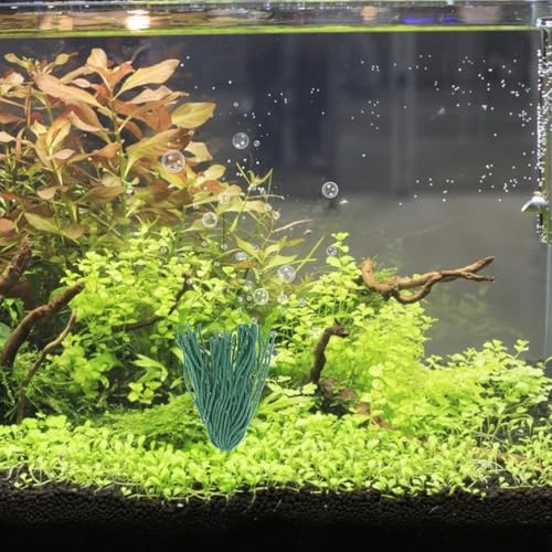 UKCOCO 12pcs Fish Spawning Mops : Aquarium Breeding Mop Floating Fish Tank Accessories - Shrimp Hideout Habitat for Egg Laying