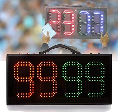 LED Substitution Board for Soccer, Football Electronic Substitution Board, Football Game Injury Stop Time Display Boards, Football Referee Substitution Board,Digital Cricket Scoreboard,Double-Sided