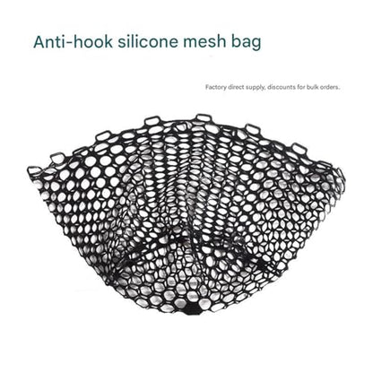 Portable Silicone Landing Net Soft Meshes Wear Fishing Replacement Meshes Net Fishing Tool Accessories Enduring Fishing Replacement Meshes Net - color: C