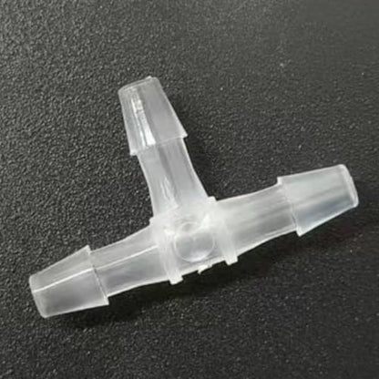 3 Way Tee Connector Equal Barbed T-Fitting 3 Way Hose Barb Adapter for Laboratory Biochemical Analytical Instruments Food Machinery Aquarium Equipment 100pc/pk (3.2mm 1/8'' Cir) - size: 3.2mm 1/8'' Cir
