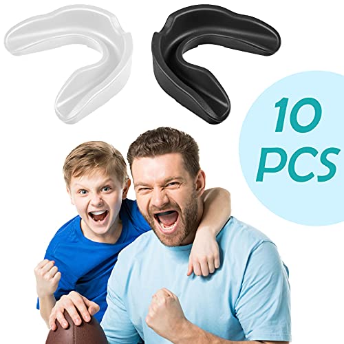 Sport Mouth Guards Gum Teeth Armor Game Guard for Boxing Basketball Football Hockey Karate Basketball Rugby Match - color: White, Black