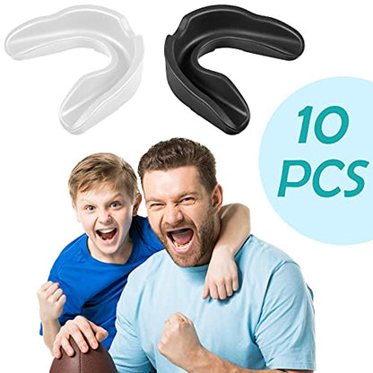 Sport Mouth Guards Gum Teeth Armor Game Guard for Boxing Basketball Football Hockey Karate Basketball Rugby Match - color: White, Black