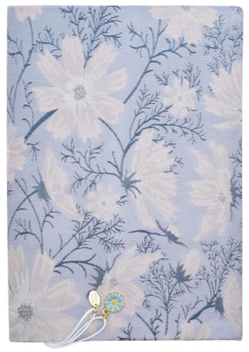 BLBMH 5.5x8.5 Fabric Bible Cover Non-Stretch | Built-in Bookmark | Handmade Washable Book Cover for Paperback Journal Privacy Reading Gift for Women - Daisy - color: Daisy, size: 8.5in