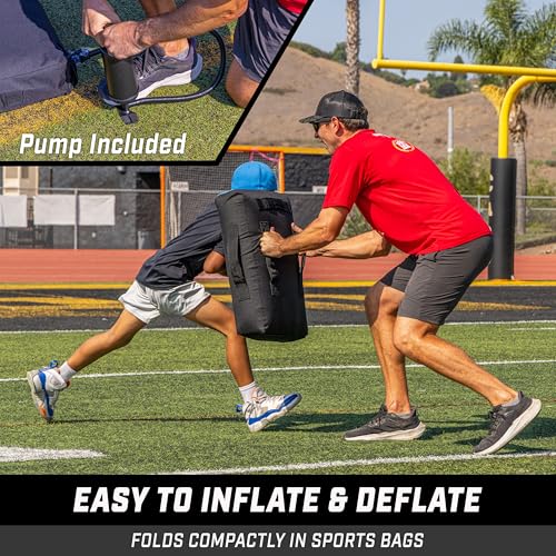 GoSports Inflatable Blocking Pads - Choose Your Size - Training Equipment for Basketball, Football, Lacrosse, Martial Arts & More - style: 23" x 15"