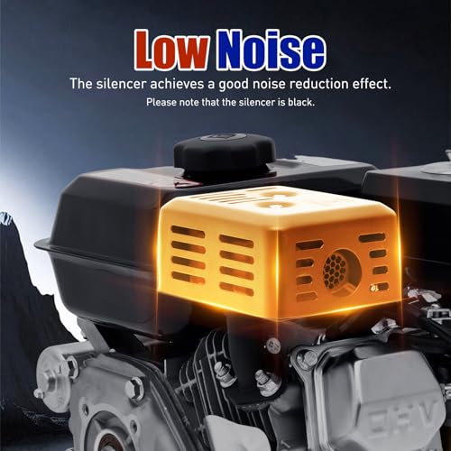 7.5 HP Gas Engine Kart Engine 210cc Single Cylinder Four Stroke Gas Engine 3600rpm Recoil/Electric Starter Motor High Efficiency Cooling System