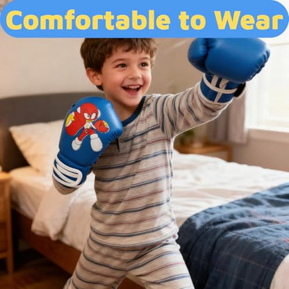 Boxing Gloves for Kids Kids Boxing Gloves Red Blue - color: blue, size: shock boy