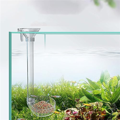 1 Set Aquarium Acrylic Feeding Tube Bowl Aquarium Shrimp Fishtank Acrylic Feeding Tools Anti-Drift Feeding Feeder