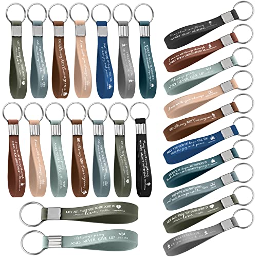 100 Pcs Christian Keychain Gift Bulk Religious Keyring - color: Vintage Color