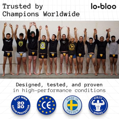 lobloo MMA Cup – Engineered Performance Protection for Mixed & Standing Martial Arts | Slim Lock Fit, Ultra-Durable Defense | Made in Sweden - style: Kids Size 7-12yrs