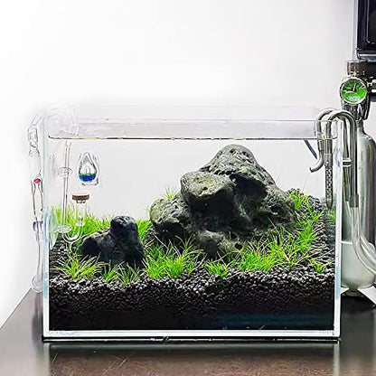Allcolor Artisan Grade Ultra Clear Rimless Aquarium Tank (6Gal) | Low Iron Glass Fish Tank for Professional Aquascaping and Planted Layouts, 6-60 Gallons (6Gal-Top Glass Canopy) - size: 6Gal 14.1" L × 10.2" W × 10.2" H