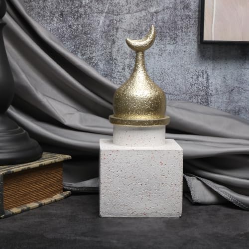 Islamic Cultural Decor Collection - Handcrafted Resin Mosque Models & Tower Ornaments for Home/Office Display Ramadan Decoration (Tower 2) - style: tower 2