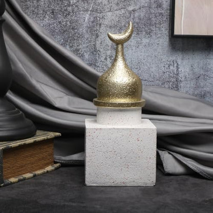 Islamic Cultural Decor Collection - Handcrafted Resin Mosque Models & Tower Ornaments for Home/Office Display Ramadan Decoration (Tower 2) - style: tower 2