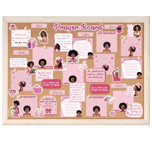 Chunful 104 Pcs Prayer Board Kit Pink Prayer Supplies for Women - style: Pink Coquette