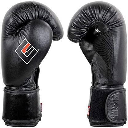 Combat Corner Elite Boxing Gloves Leather for Men and Women - Kickboxing, MMA, Muay Thai Sparring Training Gloves - size: 16 oz.