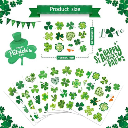 309 PCS St. Patrick's Day Stickers - 24 Sheets Lucky Shamrock Stickers - style: St. Patrick's Day