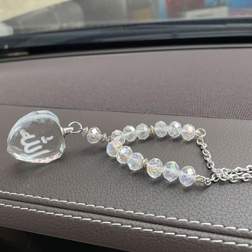 Muslim Crystal Beads Allah Heart car Pendant car Hanging