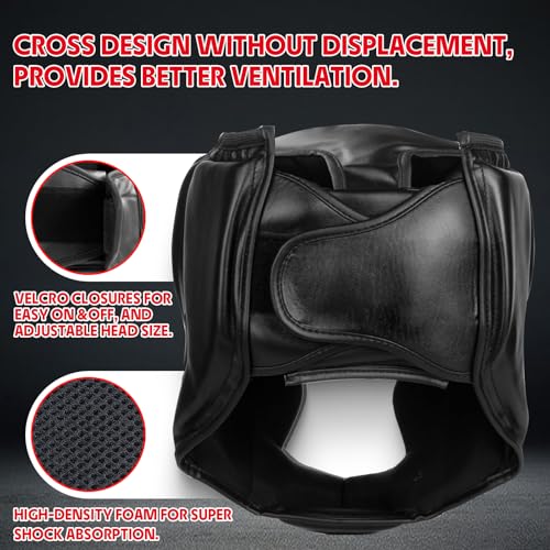 2 Pack & 1 Pack Boxing Headgear - Sparring Safety Head Guard for MMA, Kickboxing, Muay Thai, Boxing - Men, Women, Kids - color: Red, size: Small-Medium