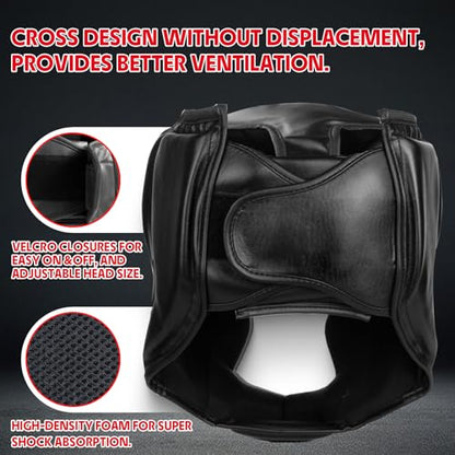 2 Pack & 1 Pack Boxing Headgear - Sparring Safety Head Guard for MMA, Kickboxing, Muay Thai, Boxing - Men, Women, Kids - color: Red, size: Small-Medium
