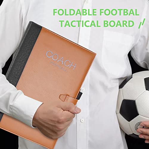 Pure Vie Portable Magnetic Soccer Coaching Board Football Tactics Clipboard | Soccer Strategy Whiteboard for Coaches Training and Matches, Dry Erase Board with Magnet, Pen Football Sport Coach Must Haves - color: 18.9'' X 12.6''