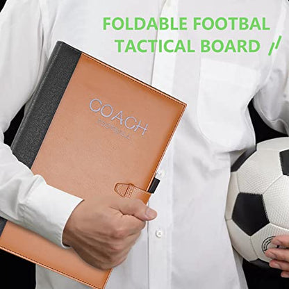 Pure Vie Portable Magnetic Soccer Coaching Board Football Tactics Clipboard | Soccer Strategy Whiteboard for Coaches Training and Matches, Dry Erase Board with Magnet, Pen Football Sport Coach Must Haves - color: 18.9'' X 12.6''