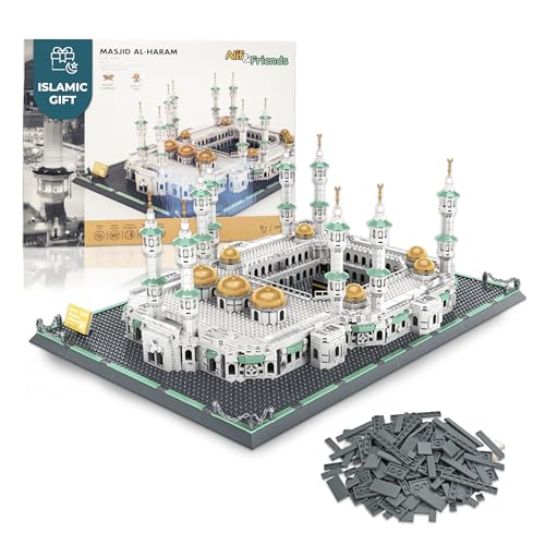 Masjid Al Haram Building Blocks Set - Great Mosque of Mecca Architecture Model Kit 2000+ PCS - Islamic Mosque Educational Construction Toy for Kids & Adults - Muslim Eid, Ramadan, Hajj & Umrah Gifts