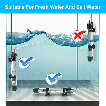 DaToo Aquarium Heater Fish Tank Heater Submersible 300 Watt, 1 Yr Warranty - size: 300Watt