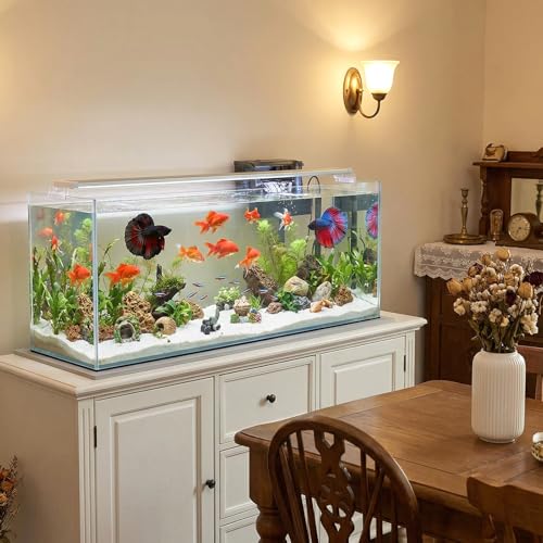 24 x 48 Inch Fish Tank Pad, 6mm Aquarium Leveling Mat, Gray | Water-Resistant Surface, Easy to Cut, Helps Cushion the Tank Base, Suitable for Aquariums and Terrariums - color: Gray, size: 24 x 48in
