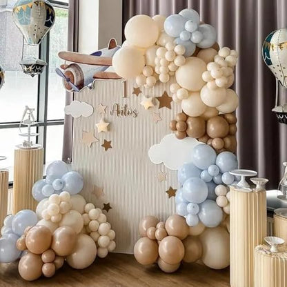 Voircoloria 105pcs Sand White Party Latex Balloons, 12inch - color: 01 Sand White, size: 12 inch - 105pcs