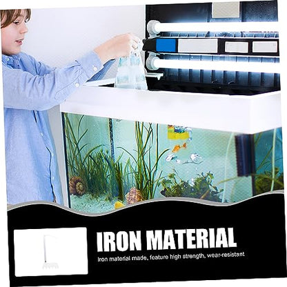 POPETPOP 1Set Aquarium Divider of Undergravel Partition Grid with Splicing Tube for Flexible Tank Compartment Durable Easy Installation for Fish Tanks