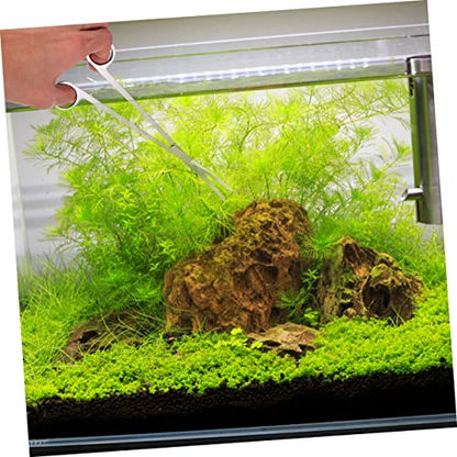 HANABASS 1set Aquatic Plant Cleaning Tools Scissors Ergonomic Tweezers and Landscape Spatula for Tank Maintenance