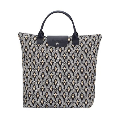 Signare Tapestry Foldable Tote Bag Reusable Shopping Bag Grocery Bag - color: Luxor