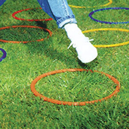plplaaoo 6PCS Agility Training Rings,Training Speed Rings,Multicolor Speed Agility Rings Set, Football Control Skills Agility Loop, Multifunction Agility Training Rings for Agility Footwork Training