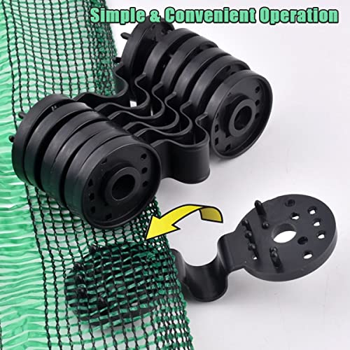 Shade Cloth Plastic Clips, 100PCS Shade Cloth Heavy Duty Lock Grip, 2023 New Shade Cloth Clips, Shade Cloth Plastic Clips Mesh Clip, Shade Cloth Lock Grip, Shade Round Plastic Black Clips (30PCS) - color: 30PCS