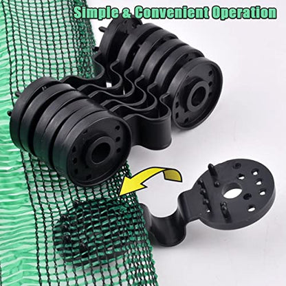 Shade Cloth Plastic Clips, 100PCS Shade Cloth Heavy Duty Lock Grip, 2023 New Shade Cloth Clips, Shade Cloth Plastic Clips Mesh Clip, Shade Cloth Lock Grip, Shade Round Plastic Black Clips (30PCS) - color: 30PCS