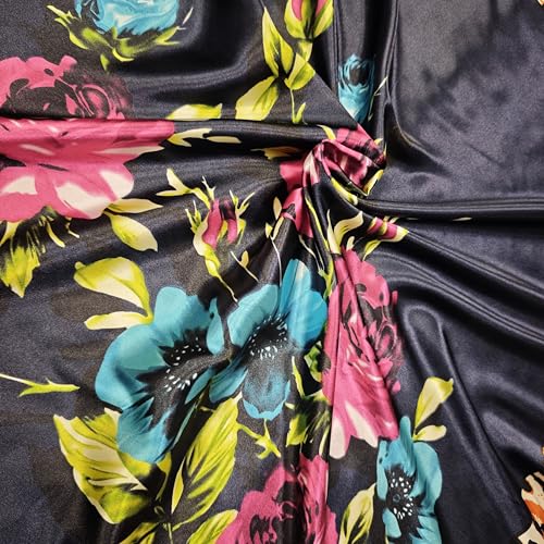 Large 35 inches Satin Square Scarf Lightweight Neck Hair Wrap Fashion Headscarf - color: A16
