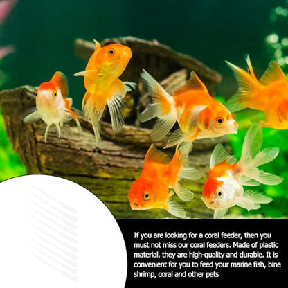 10pcs Coral Syringe Tubes Brine Shrimp Feeders 5ml Plastic Dropper Pipettes for Aquarium Fish Tank Feeding Marine Fish Pet Supplies