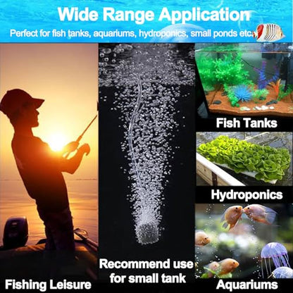 20 Pack Aquarium Air Stones - Air Pump Accessories of 1 Inch Cylinder Fish Tank Air Stone Aerator Bubble Diffuser for Nano Air Pumps Fish Tanks and Small Buckets - size: 1" 20 PCS