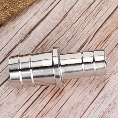 Yosoo 2 Types of Aquarium Stainless Steel Water Pipe Adapter Fittings Joint Connector for Fish Tank 12mm/0.47in to 16mm/0.63in, 16mm/0.63in to 20mm/0.79in Hose Converter