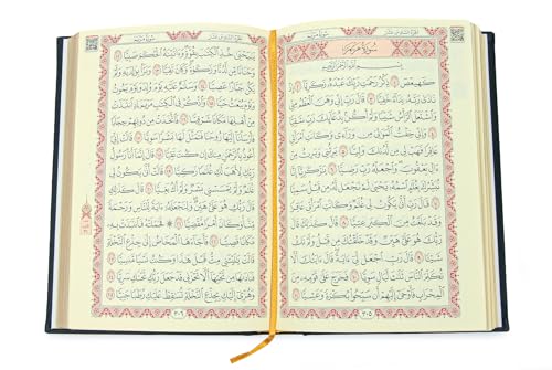 ihvan online, Holy Quran Arabic Only, Thermo Leather Hardcover, Easy-to-Read Script, QR Code Audio Support, Islamic Gift for Ramadan, Eid, Hajj & Umrah, Black, 6.7'' X 9.5'' - color: Arabic Only-black