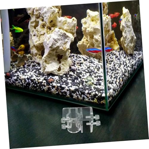 Aquarium Dosing Pump Holder Removable Acrylic Hook for Water Hose Clamp Tool Rack for Fish Tank