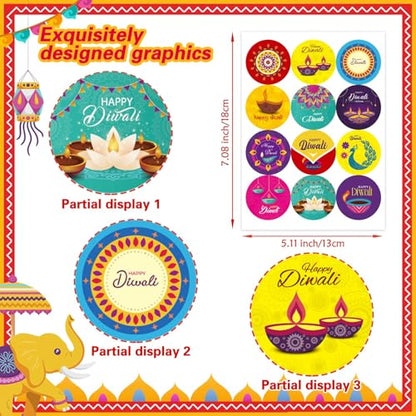 Happy Diwali Stickers, Deepavali Stickers Indian Festival of Lights - style: Diwali Stickers